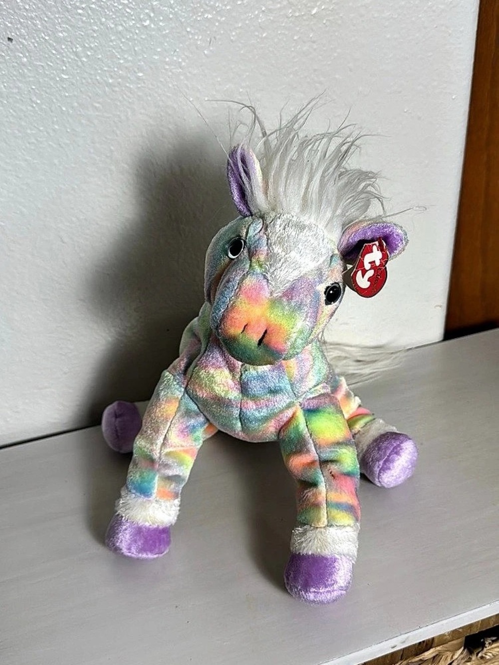 Ty Opal the Rainbow Horse Tie-Dye Plush Stuffed Animal